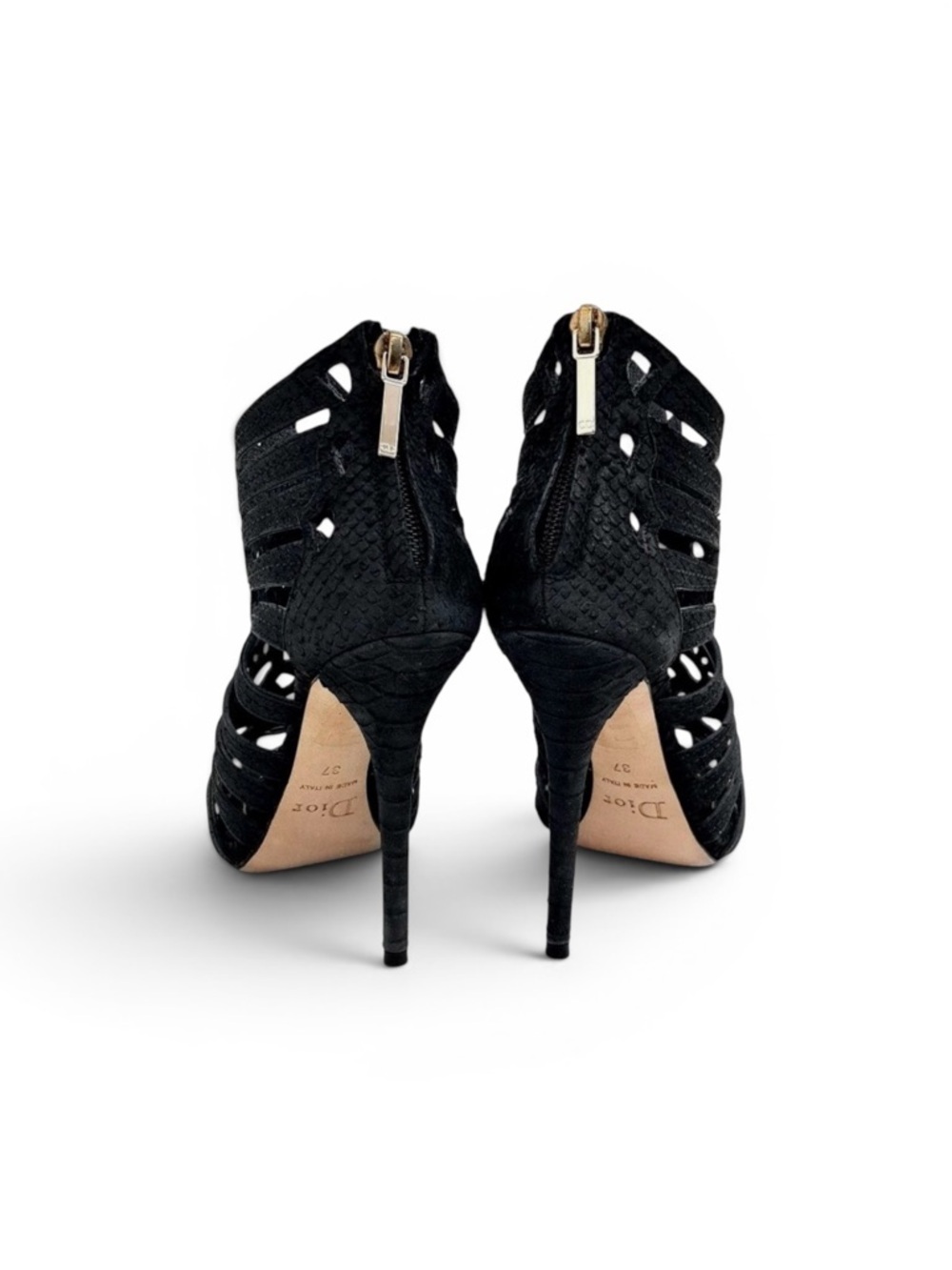 Dior Black Peep-Toe High Heels from the 2009 Runway Collection - Rare - Picture 9 of 9